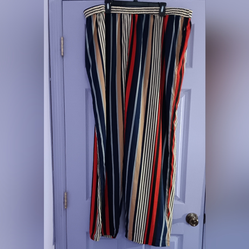 CW Classics | Plus Size Striped Colorful Pants 4x